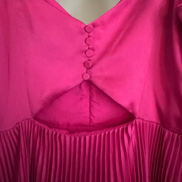Club Monaco Pink Pleated Gown - Picture 8 of 10